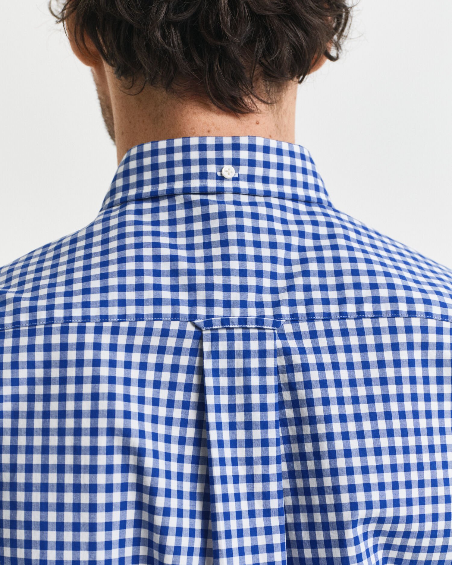 Camisa em popelina gingham Classic regular fit