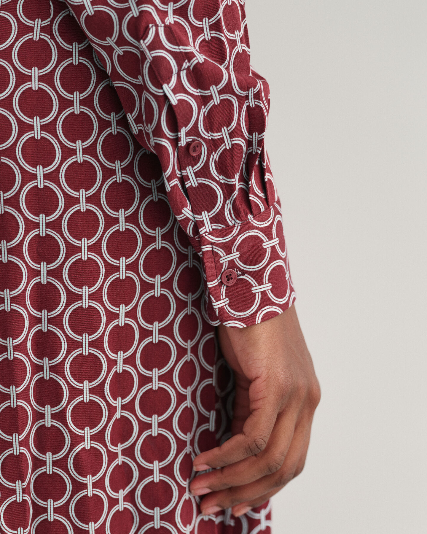 Vestido-camisa Geometric slim fit