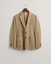 Blazer de fato em linho e algodão