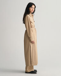 Sobretudo comprido estilo sobrecamisa