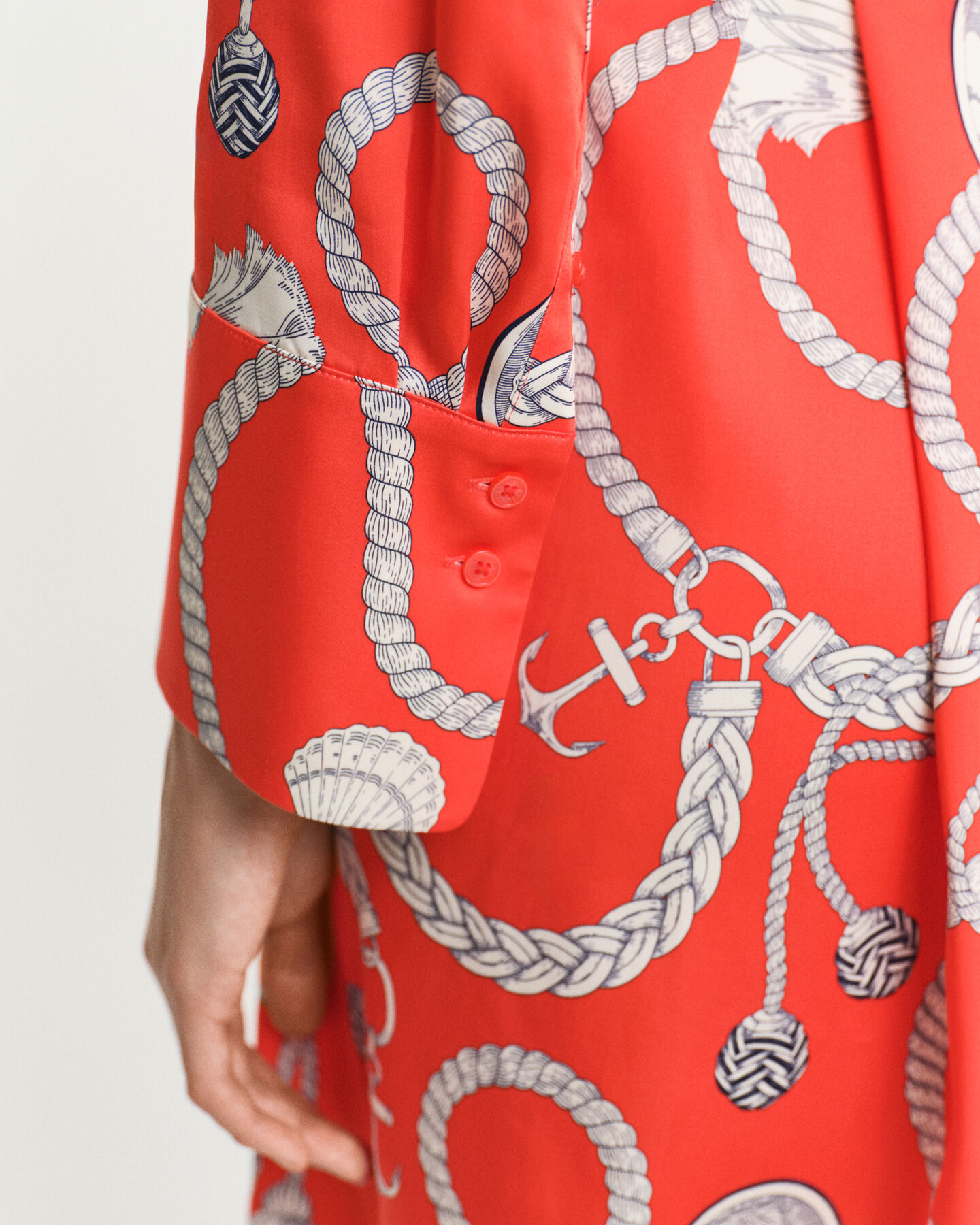 Vestido-camisa Sailing Print