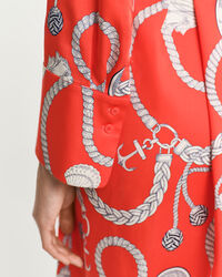 Vestido-camisa Sailing Print