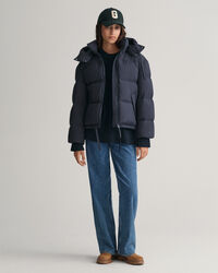 Blusão de penas curto