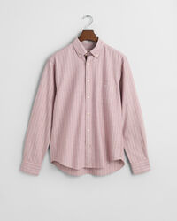 Camisa Oxford cl&aacute;ssica &agrave;s riscas regular fit