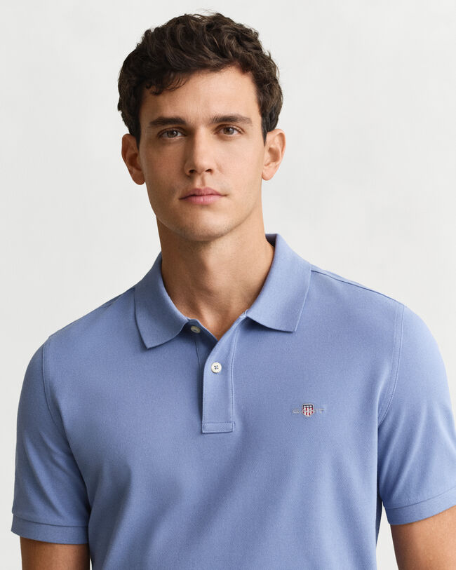 Polo em algodão piqué Shield regular fit