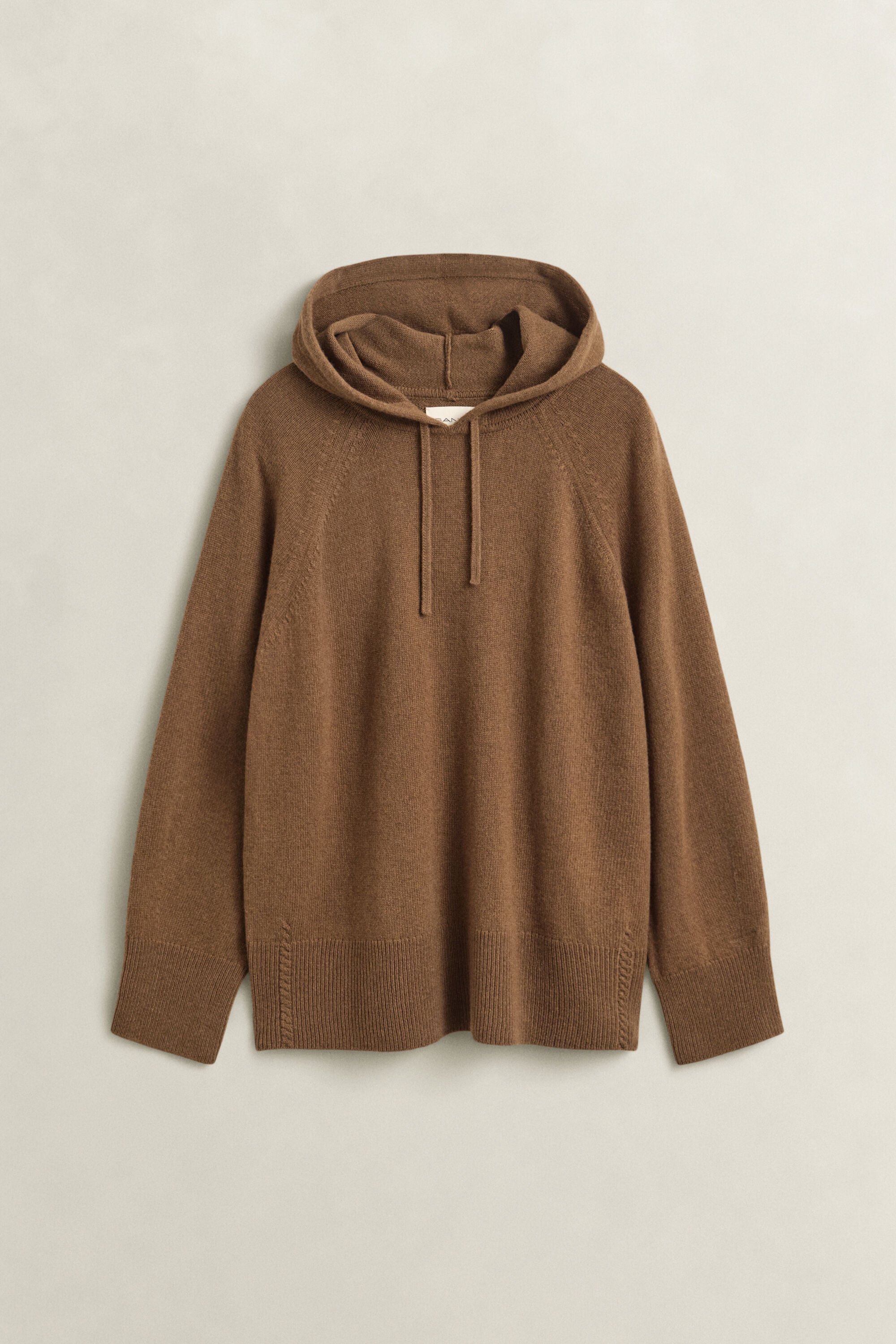 Sweatshirt com capuz em lã e caxemira