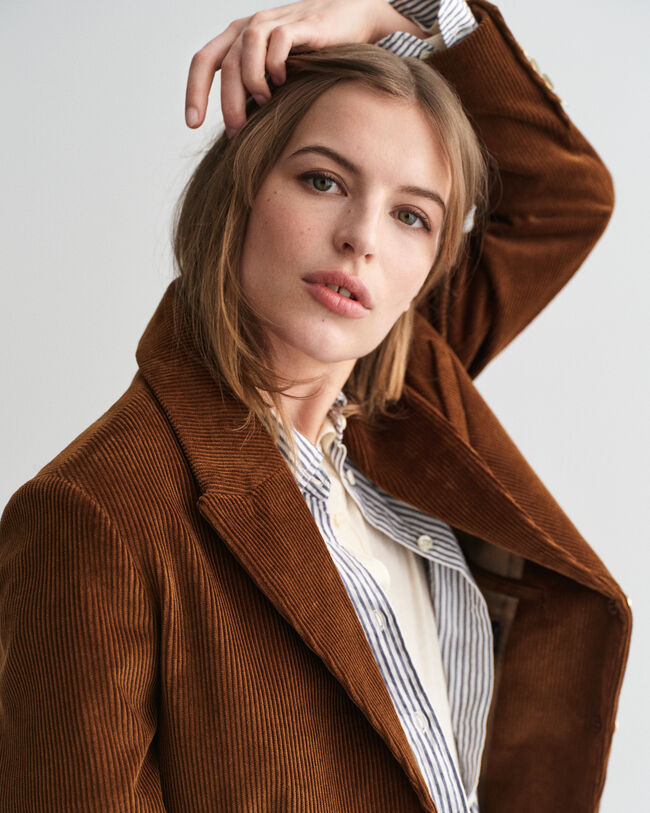 Blazer de bombazina regular fit