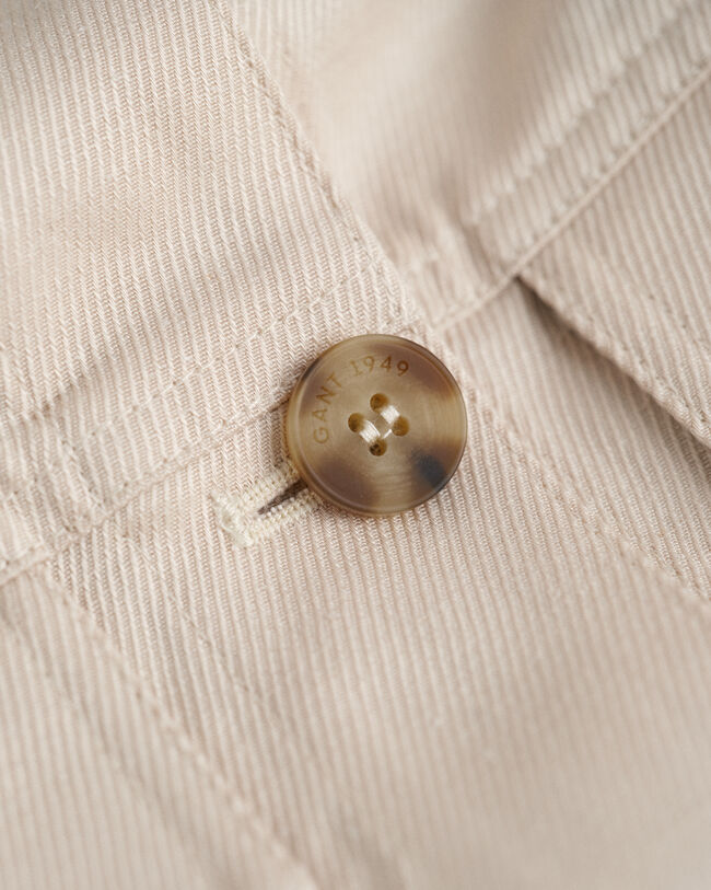 Casaco curto em mistura de linho