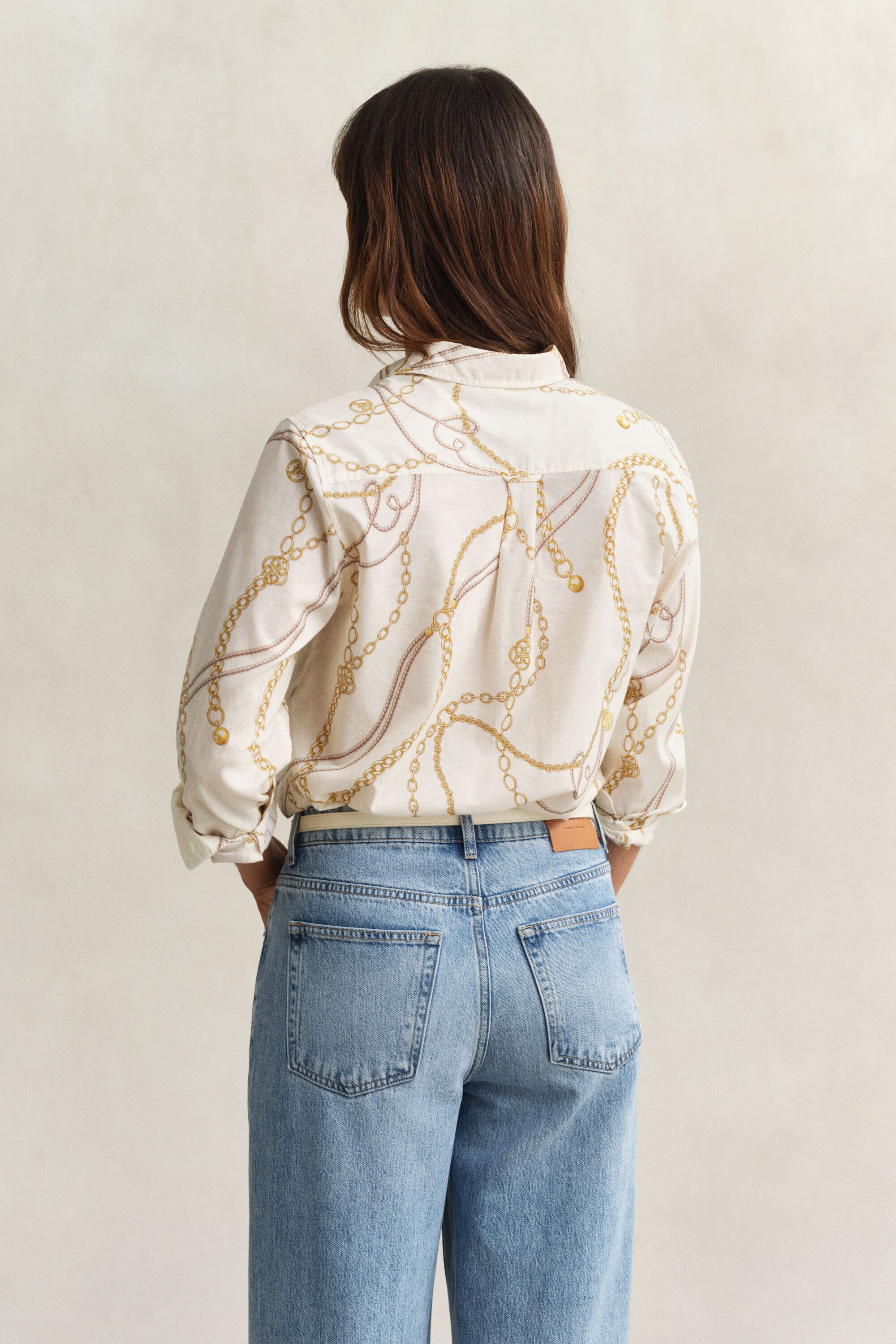 Camisa em voile de algodão