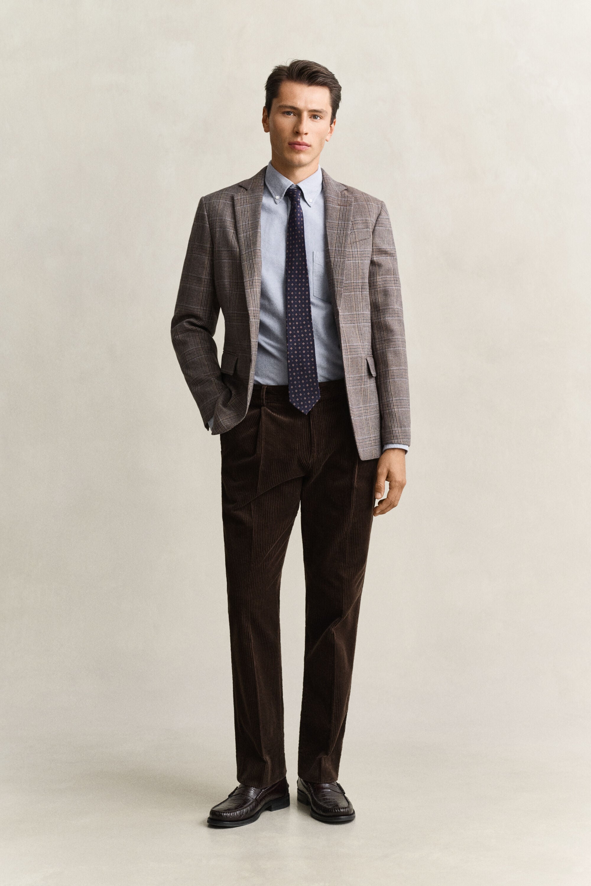 Camisa Oxford escovada