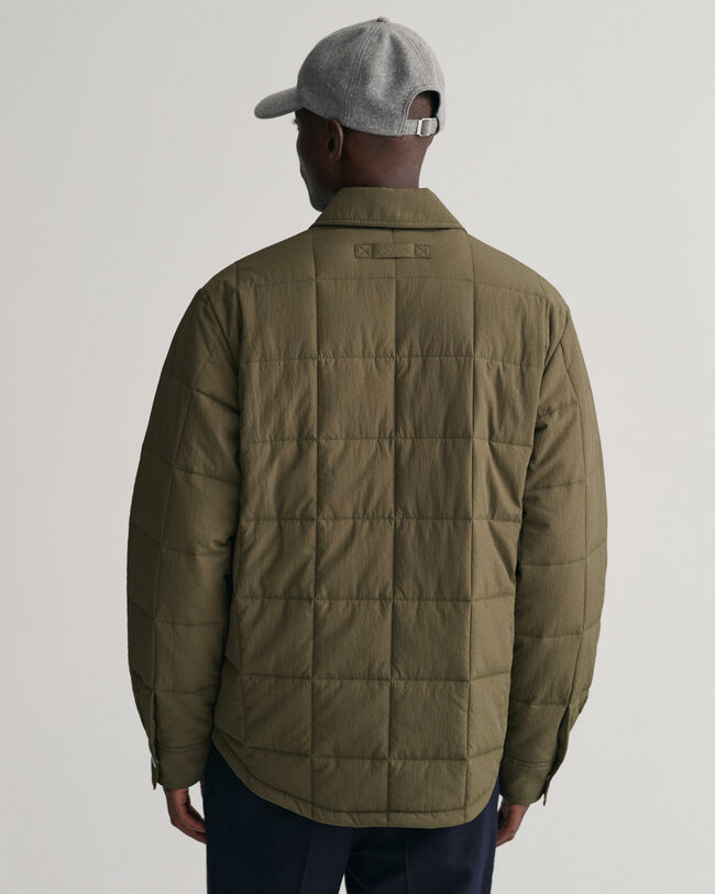 Casaco-camisa acolchoado