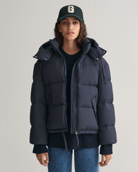 Blusão de penas curto