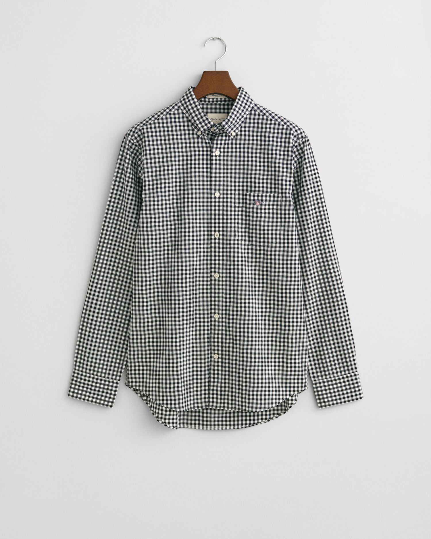 Camisa em popelina gingham Classic regular fit