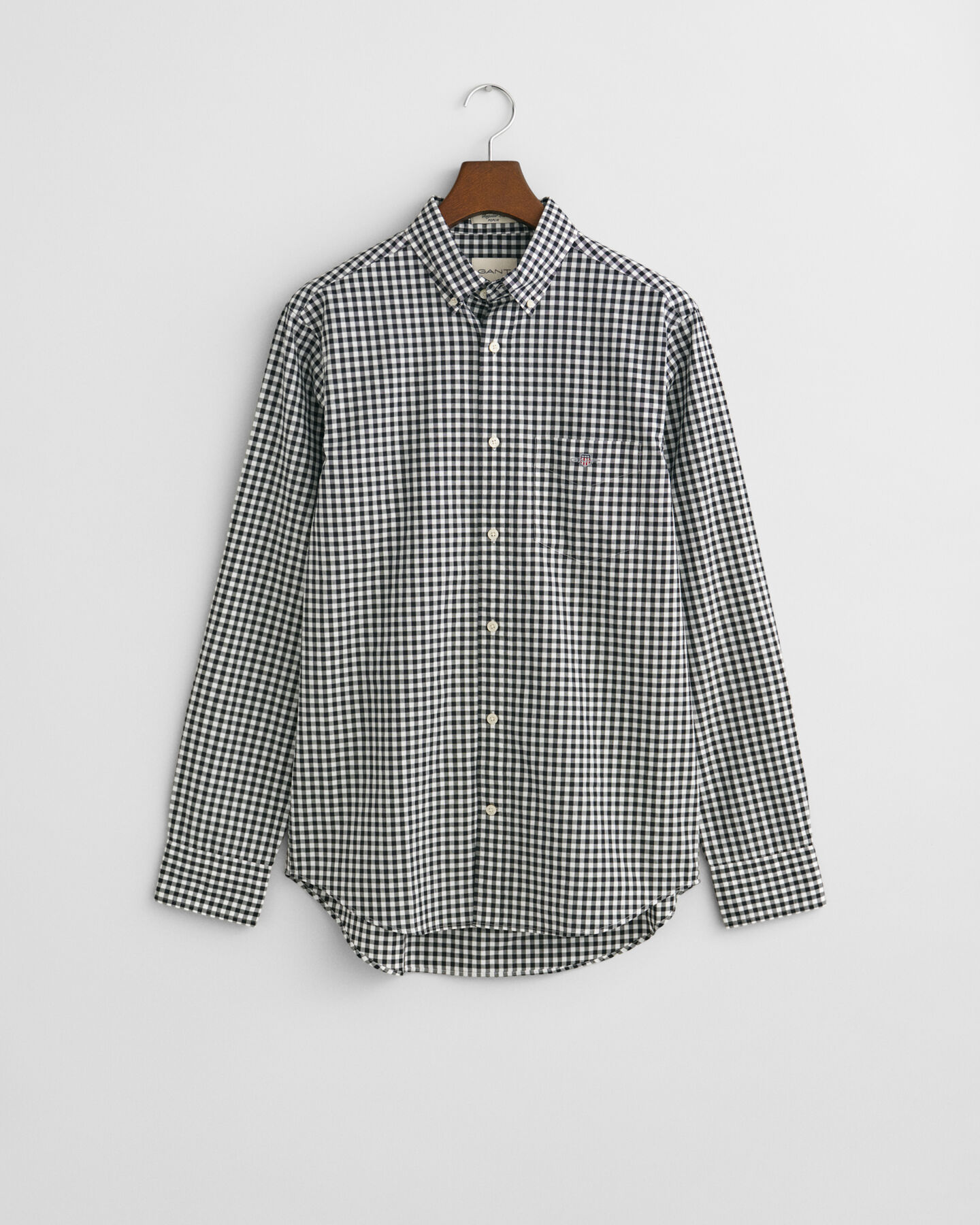 Camisa em popelina gingham Classic regular fit
