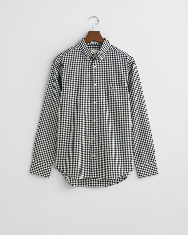 Camisa em popelina gingham Classic regular fit