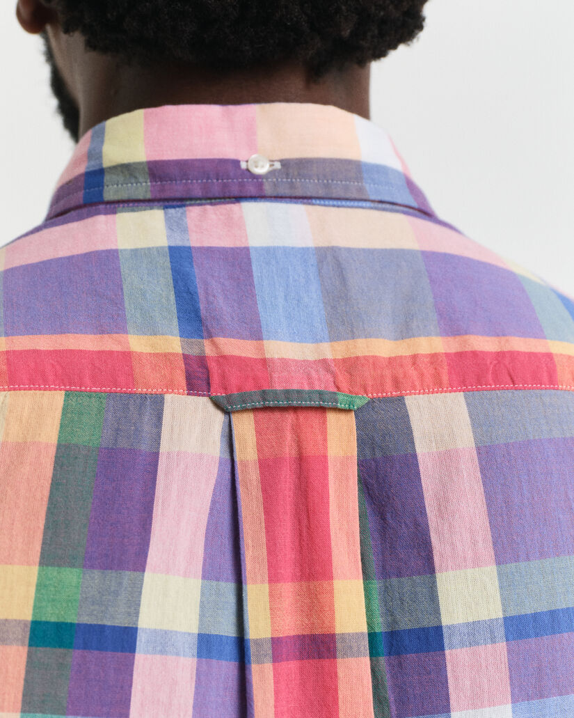 Camisa de manga curta Indian Madras regular fit