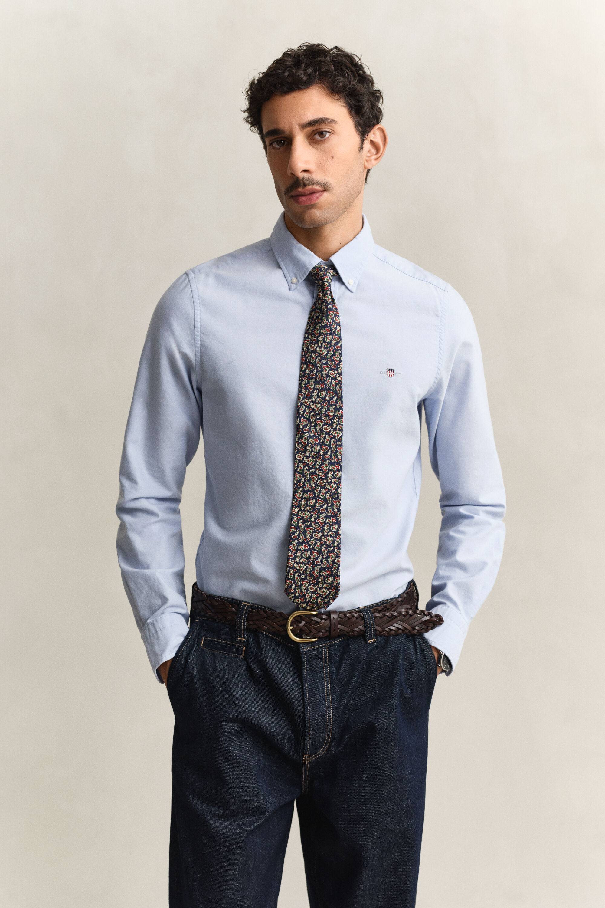 Camisa Oxford clássica slim fit