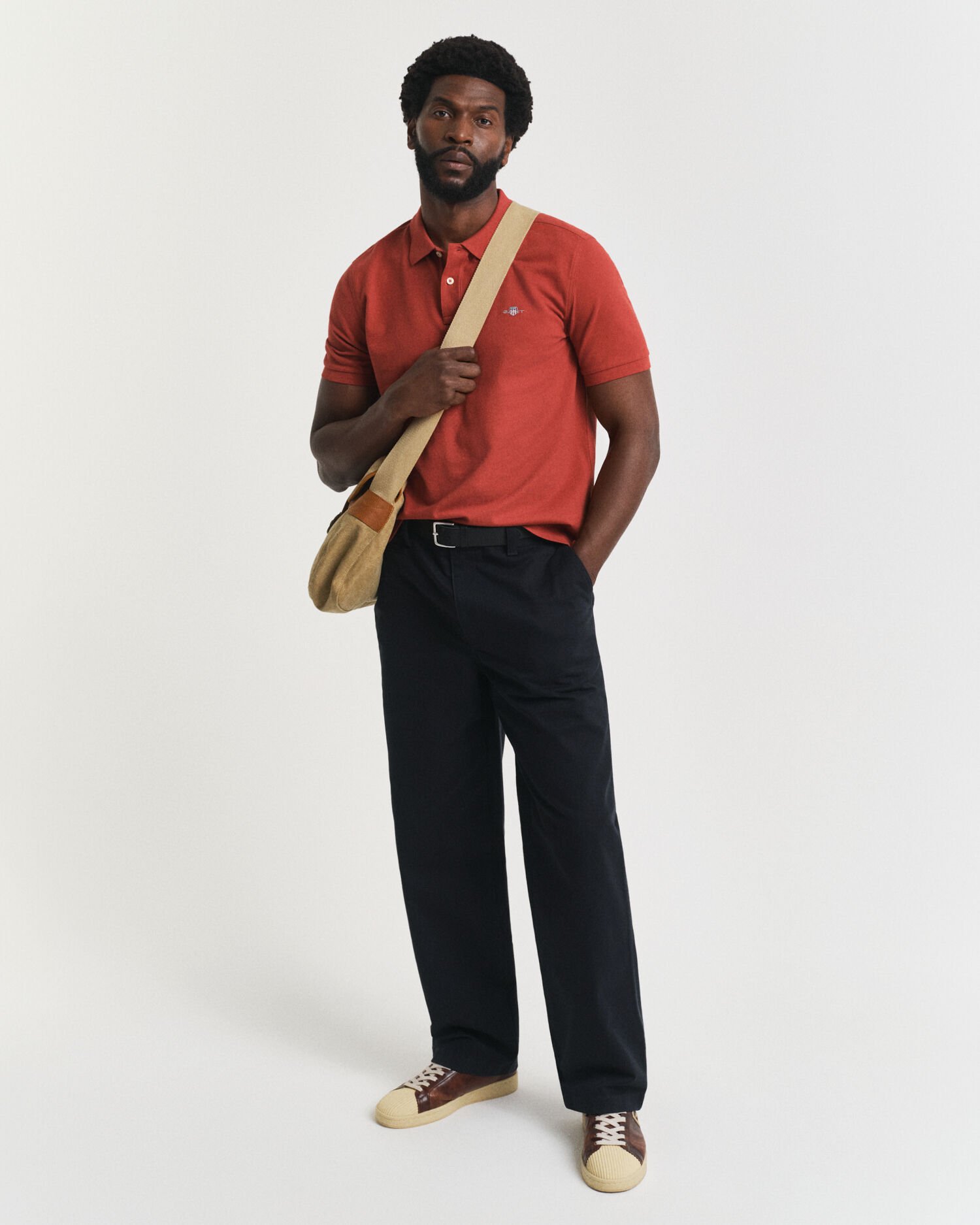 Polo em algodão piqué Shield regular fit