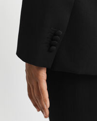 Blazer Tuxedo em mistura de lã regular fit