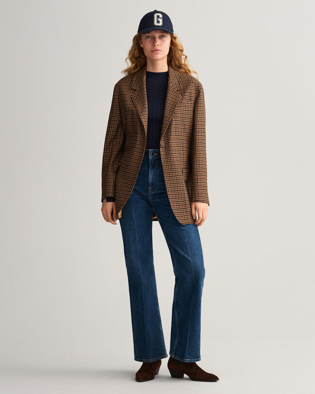 Camisola em malha canelada