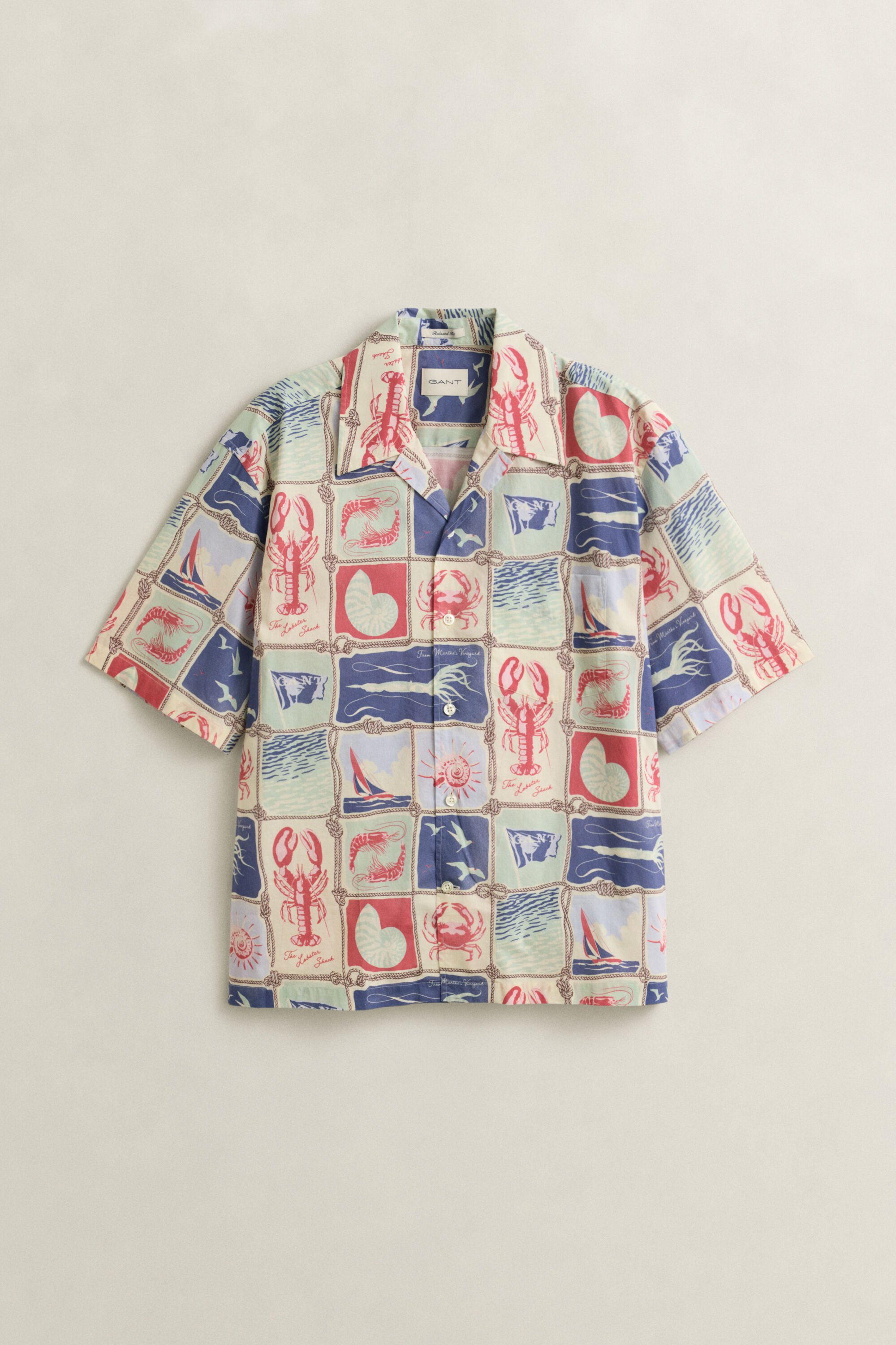 Camisa de manga curta Nautical