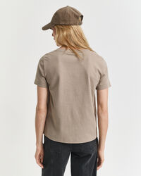 T-shirt com decote em V Shield