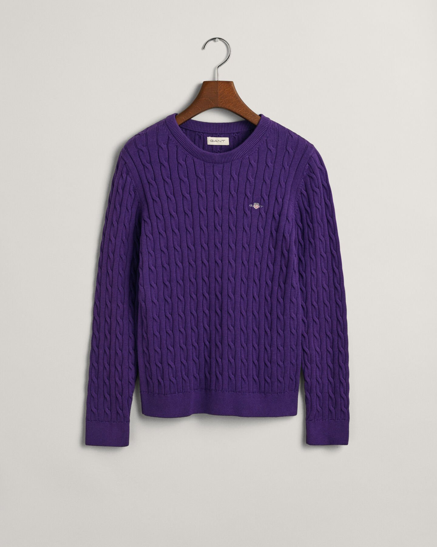 Camisola em malha entran&ccedil;ada de algod&atilde;o Shield Teen Girls