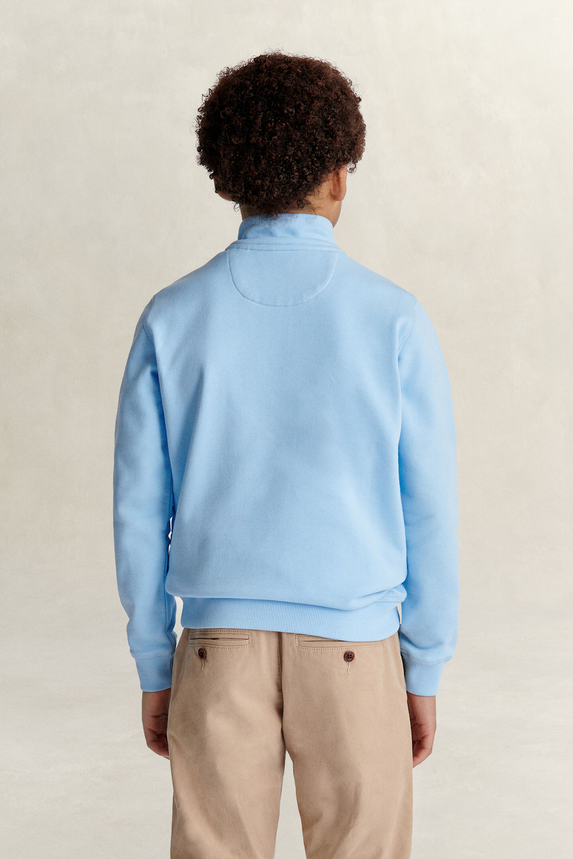 Sweatshirt com meio fecho de correr Teen Boys