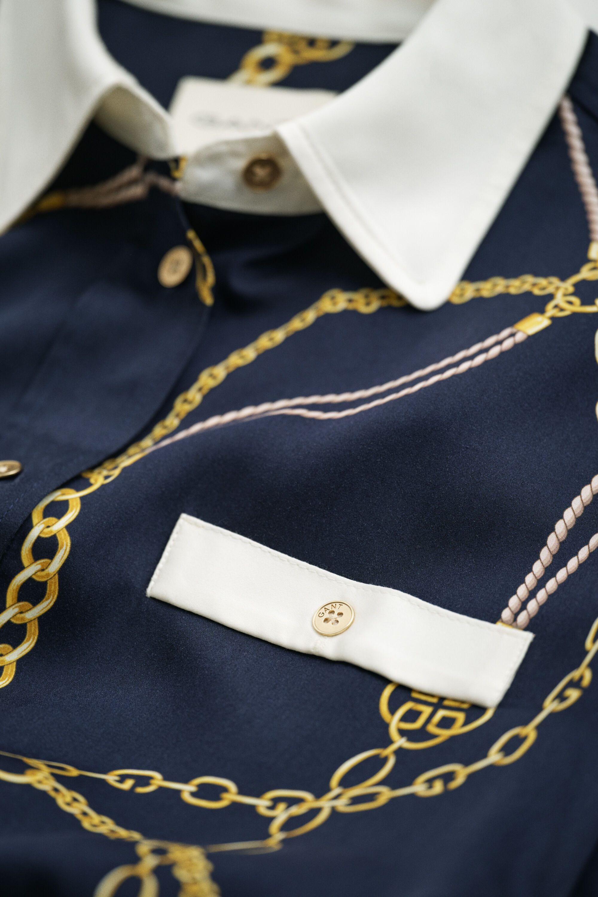 Vestido-camisa Contrast