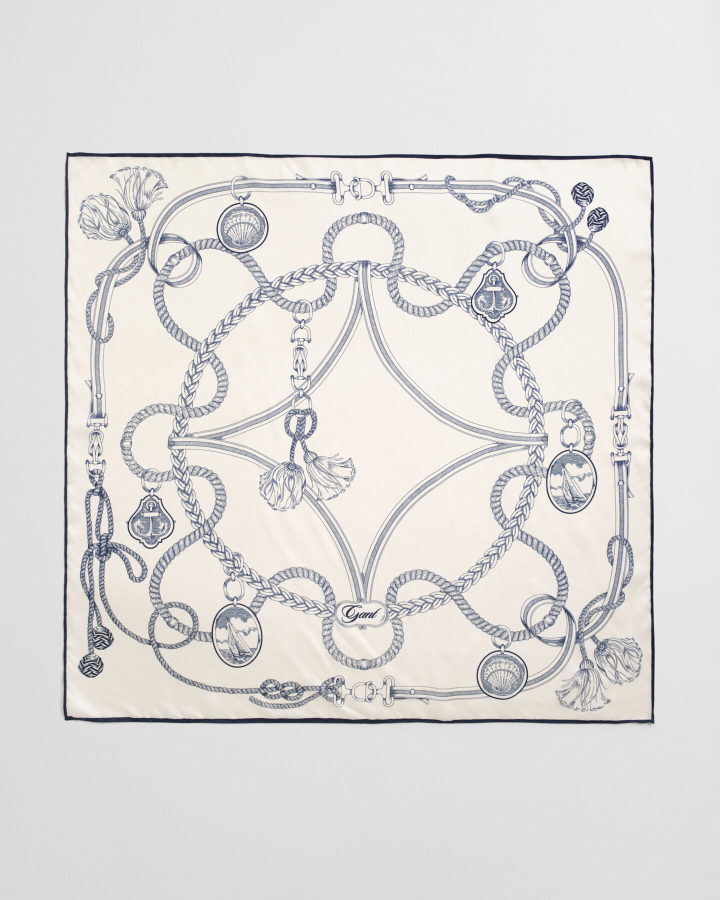 Lenço em seda Sailing Print