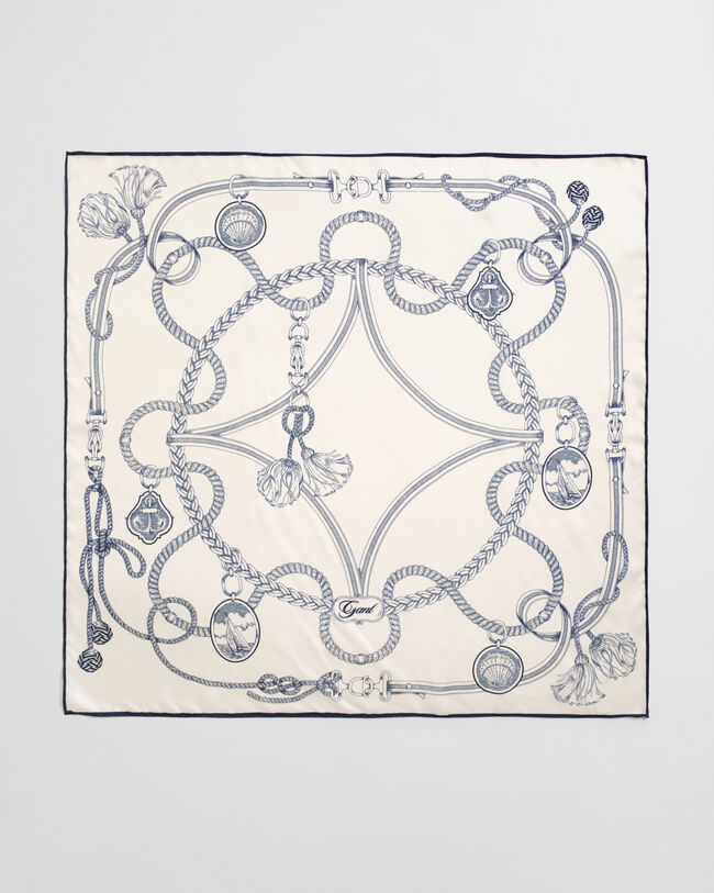 Lenço em seda Sailing Print