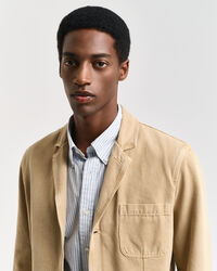 Blazer em lona relaxed fit