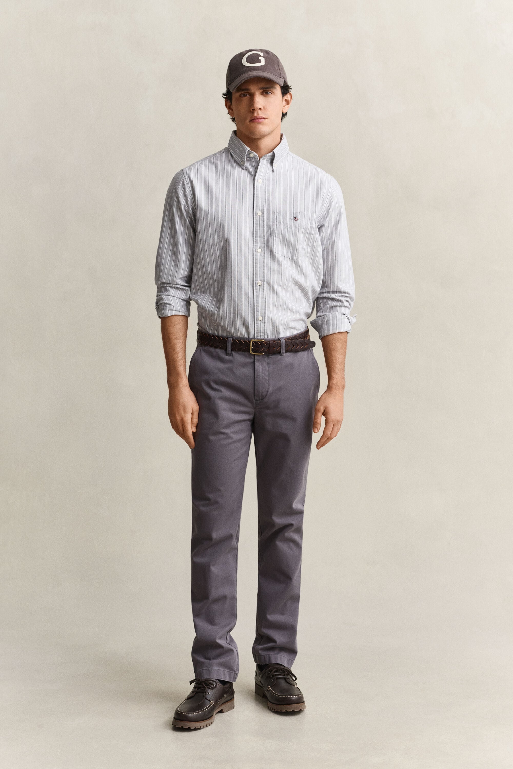 Calças chino confortáveis slim fit