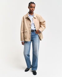 Casaco em sarja de algodão