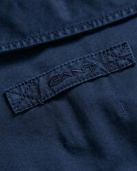 Pulover com decote redondo em malha entran&ccedil;ada de algod&atilde;o