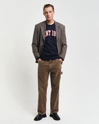 Sweatshirt com decote redondo e mangas com bloco de cor