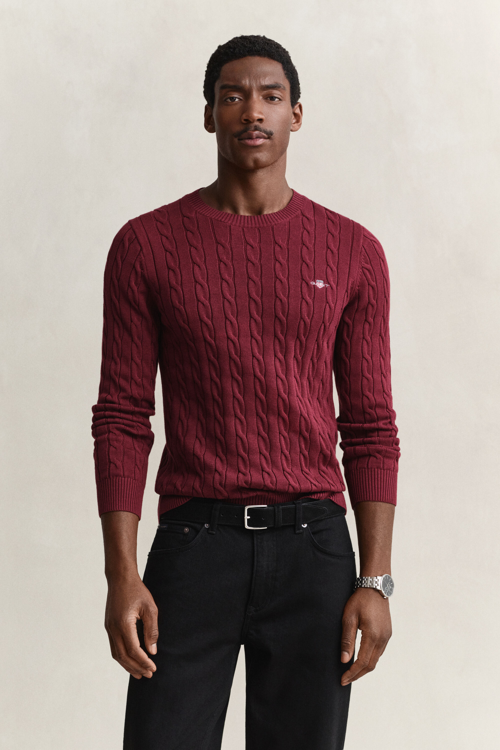 Camisola em malha entrançada Classic
