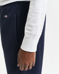 Camisola de malha fina com decote redondo