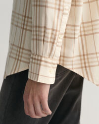 Camisa de flanela com padrão de xadrez relaxed fit