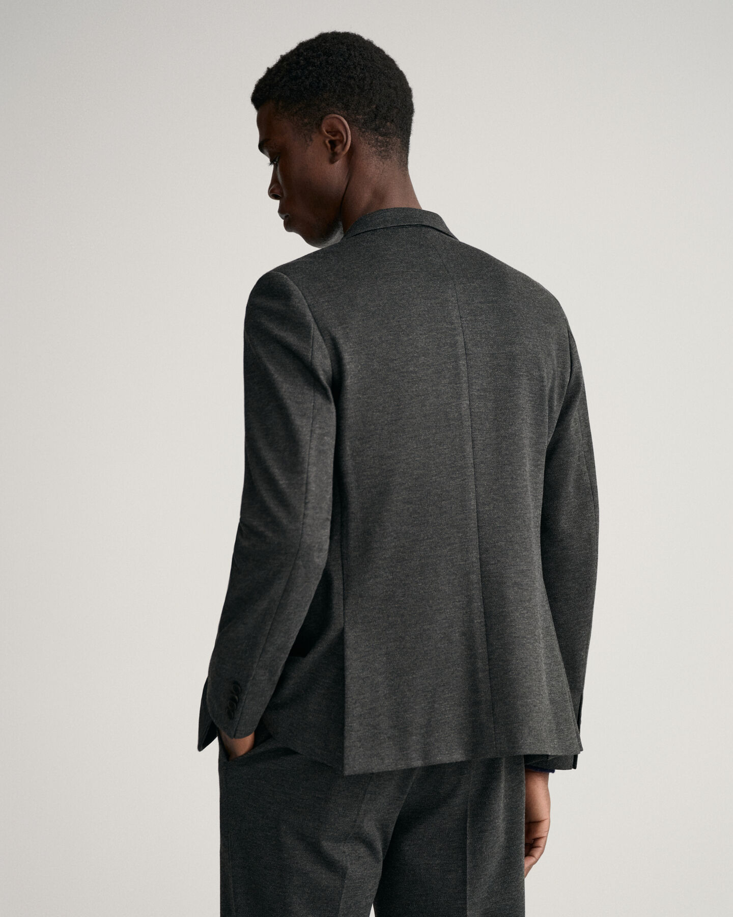 Blazer de fato em jersey