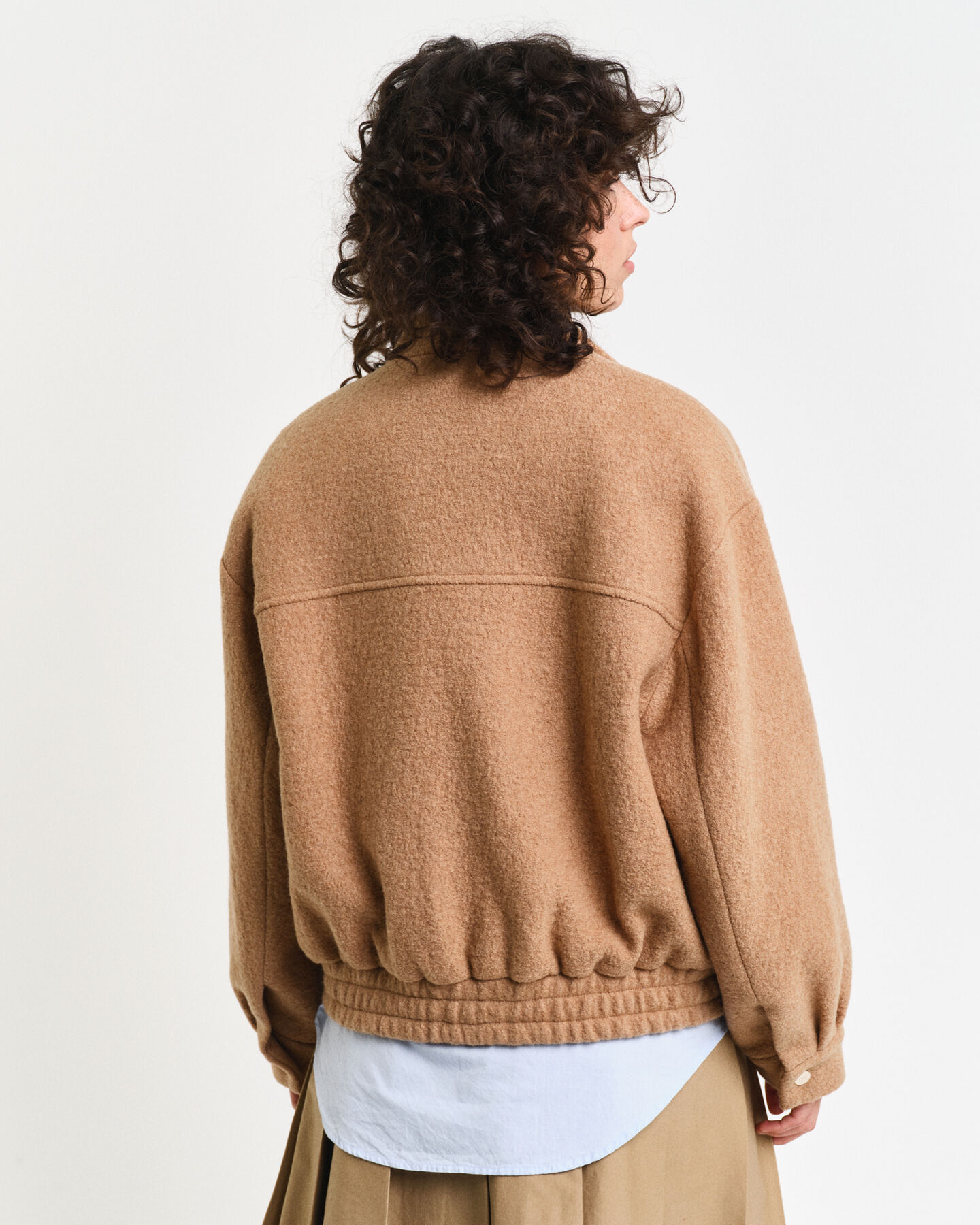 Casaco em lã Harrington