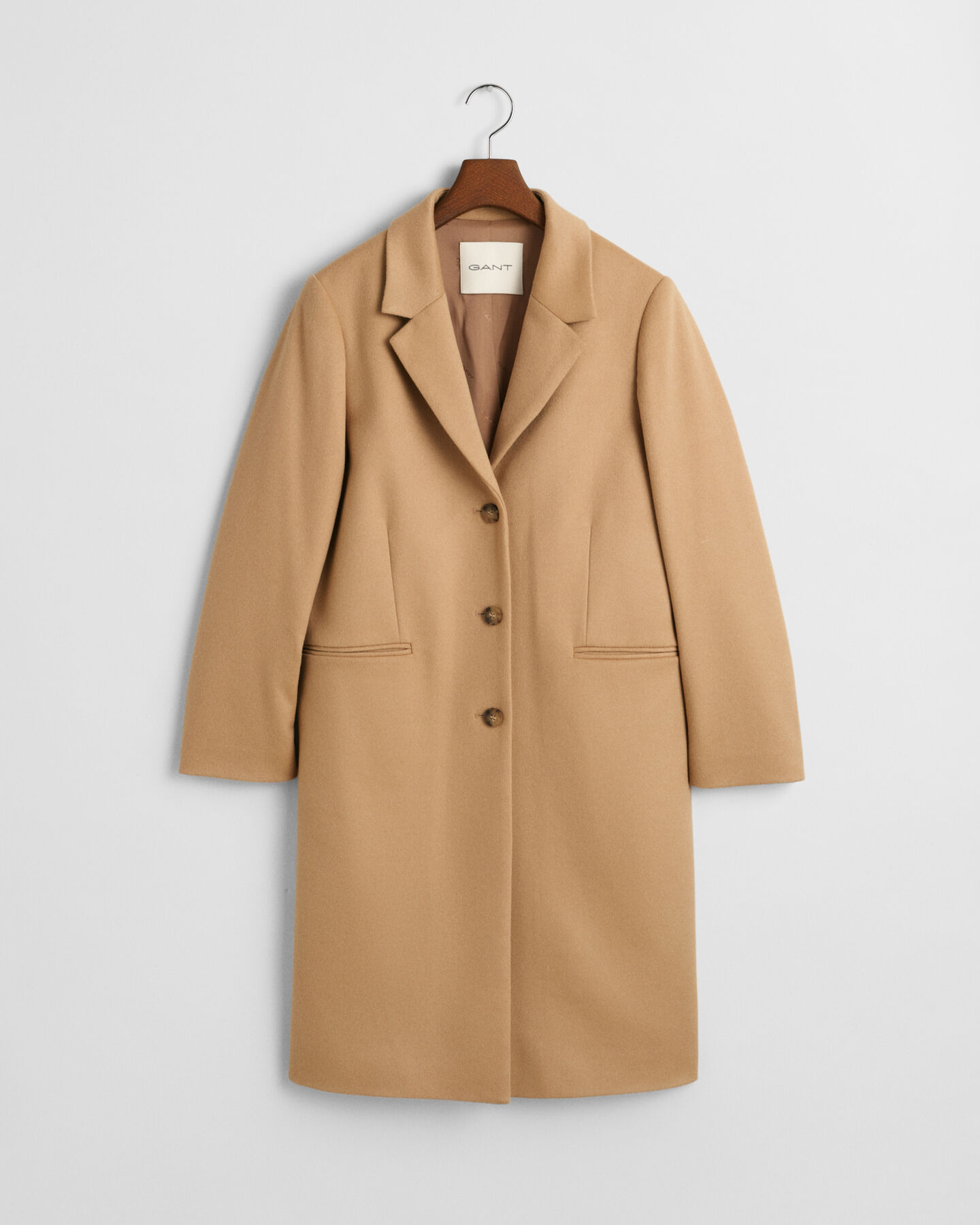 Sobretudo clássico em lã tailored fit