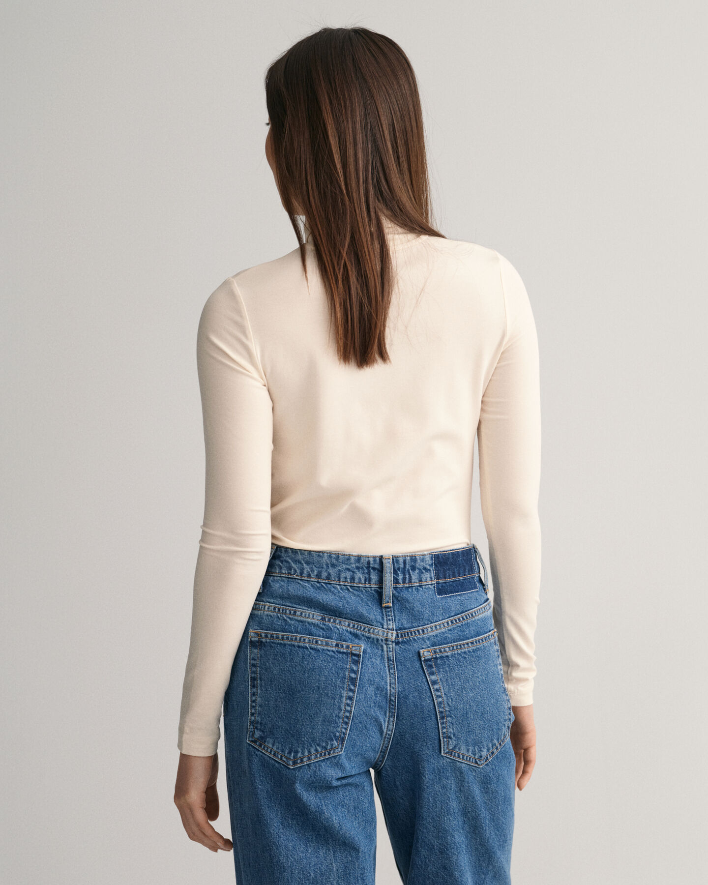 Camisola de manga comprida com gola alta