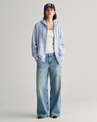 Sweatshirt com capuz e fecho Sunfaded