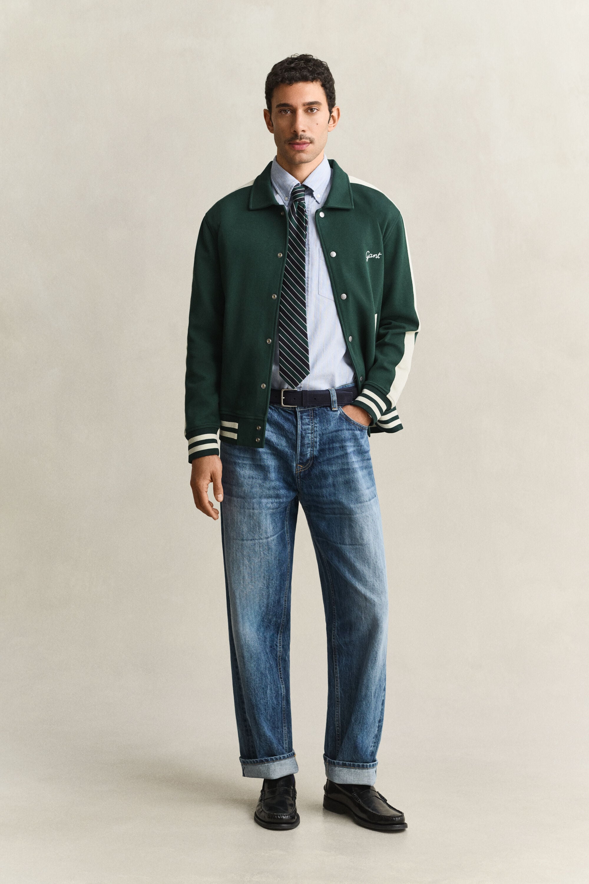 Camisa Oxford Archive às riscas