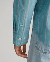 Camisa Oxford Archive &agrave;s riscas regular fit 