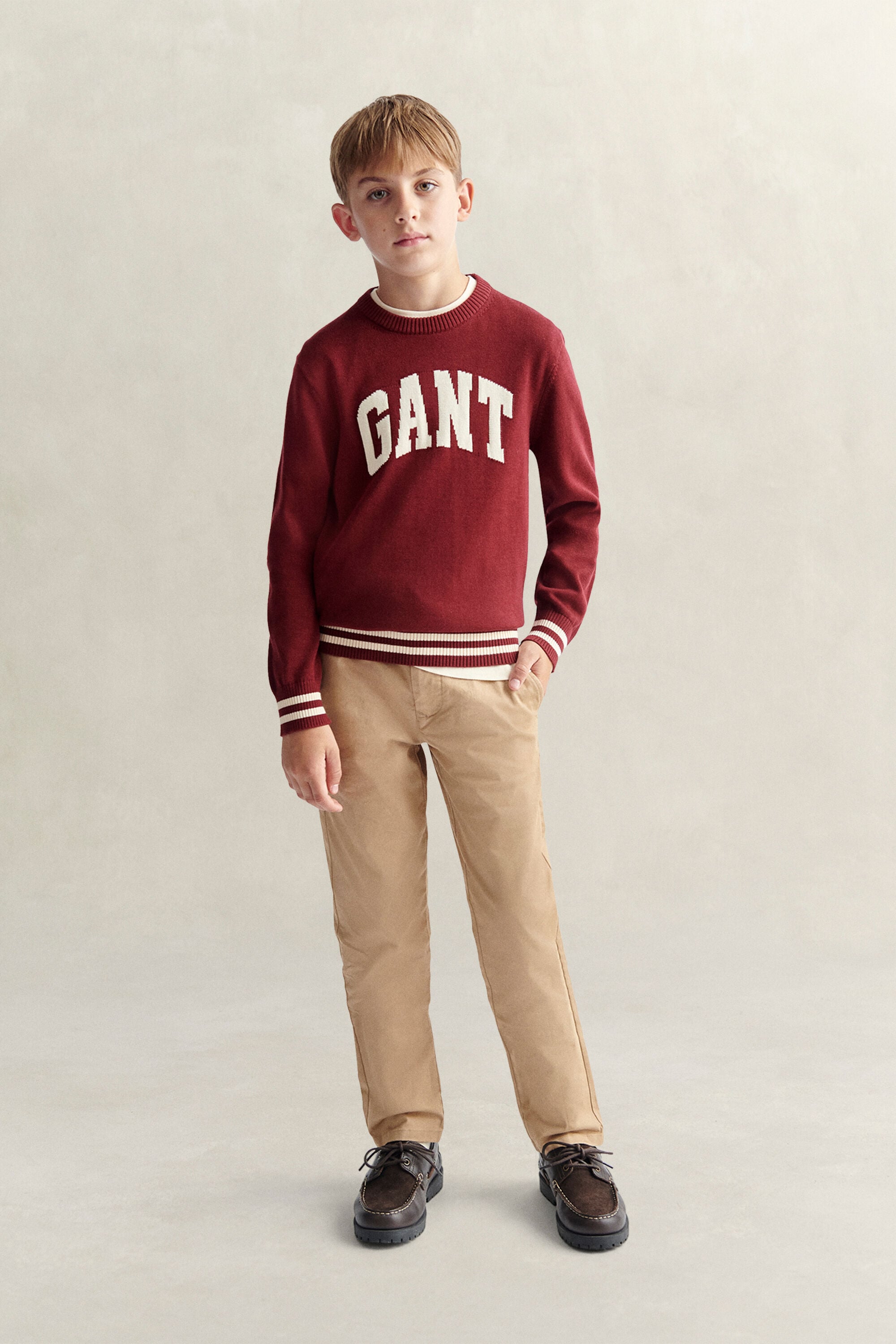 Camisola de malha em intarsia Teen Boys
