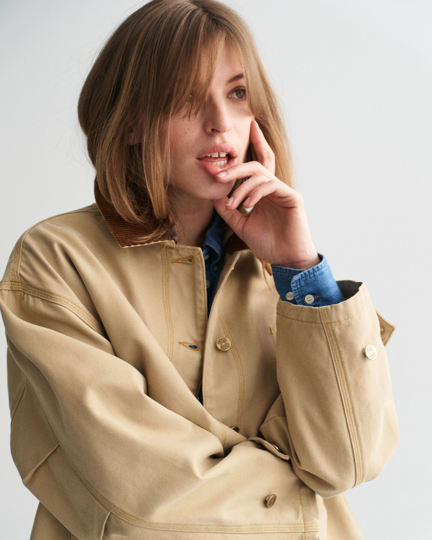 Casaco Workwear com efeito de lavagem