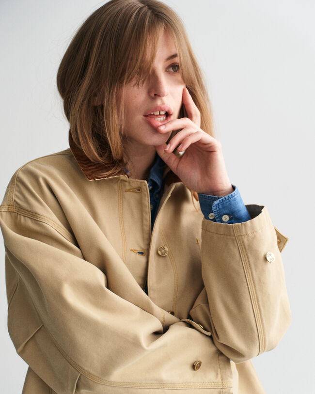 Casaco Workwear com efeito de lavagem