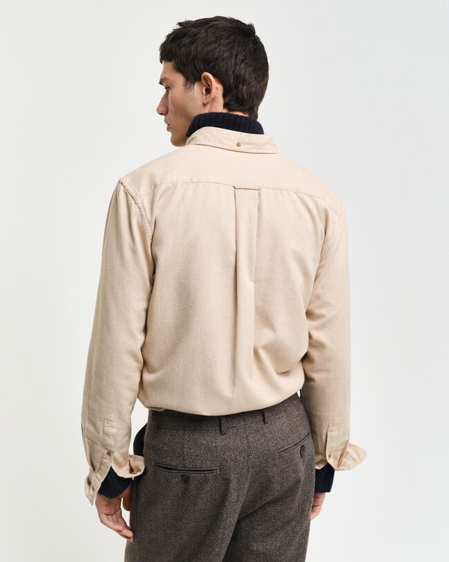 Camisa de flanela com padr&atilde;o espinha de peixe regular fit